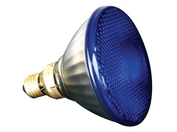 Lampe bleu 80w / 240v, par38, e27, fl