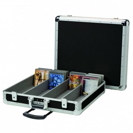 Valise de rangement 200 cd + trolley