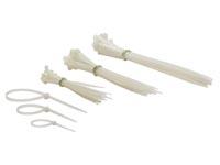 Assortiment de colliers rilsan blancs