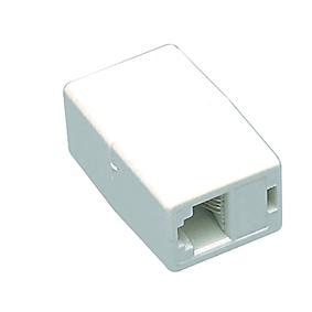 Adaptateur rj-11 femelle vers rj-11 femelle blanc