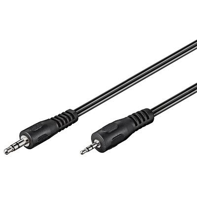Cordon audio-vidéo jack 2.5mm mâle stéréo / jack 3.5mm mâle stéréo l=2m