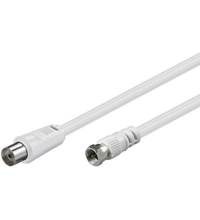 Cordon télévision f mâle / tv 9.5mm femelle l=5m