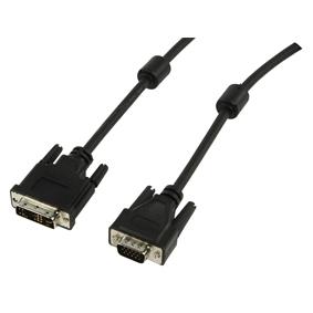 Cordon informatique dvi-a 12+5 mâle / sub-d 15 hd (vga) mâle l=5m