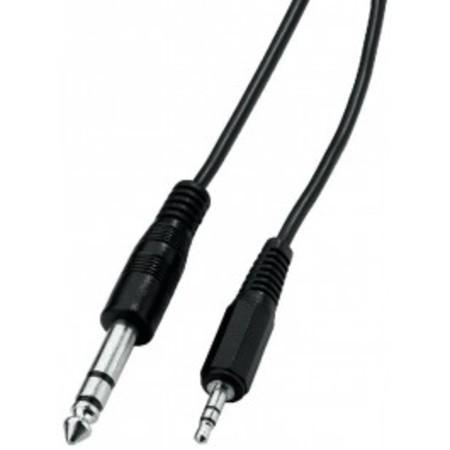 Cordon ligne mini jack 3,5mm stéréo mâle / jack 6,35 stéréo mâle ? 3m