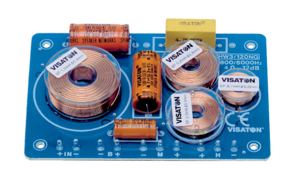 Filtre 3 voies 800/ 5000hz 120w 4ohm 12db/octave