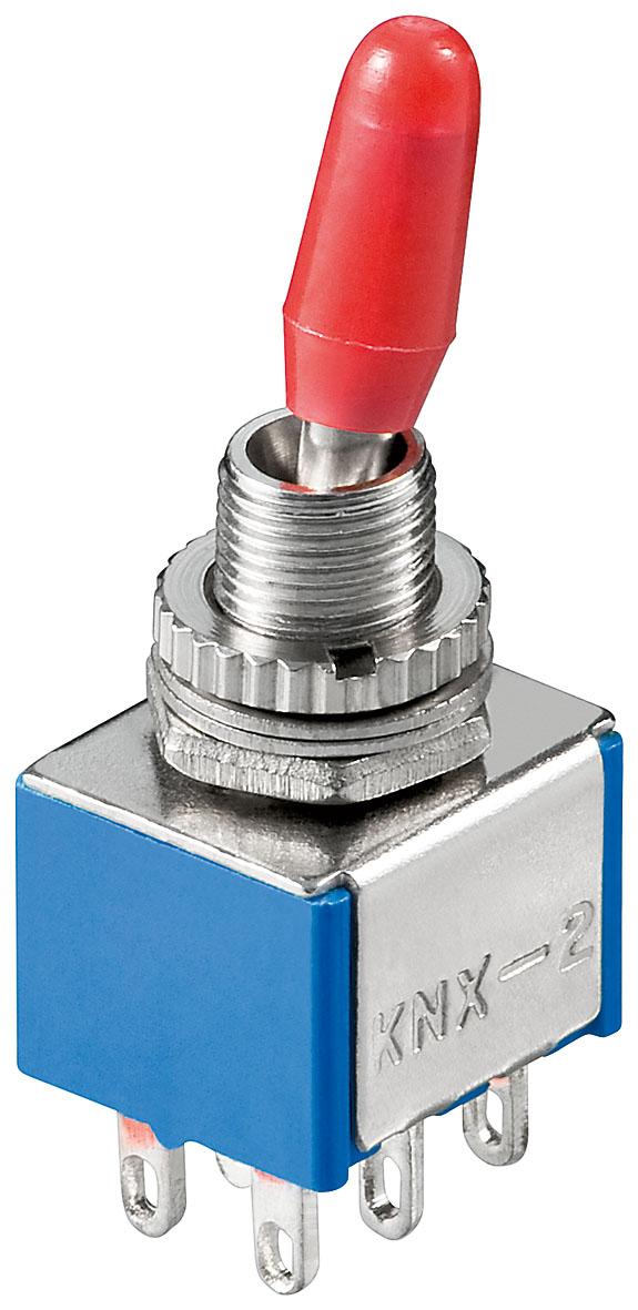 Inter a levier bipolaire on-on 3a 250vac percage 6.2mm cosses a souder