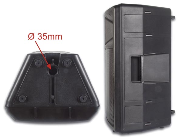 Enceinte abs professionelle deux voies 12 avec amplificateur