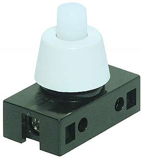 Inter a poussoir 1t  tenu 2a/250vac type lampe de chevet 25x15x26mm