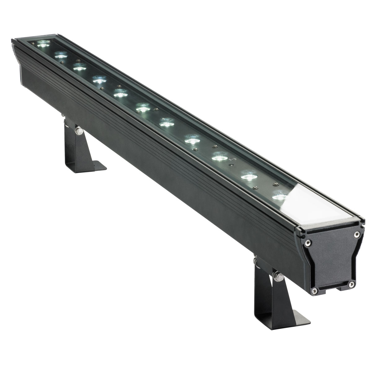 Barre 12 leds 2en1 5w (cw+ambre) telec ir- ip65