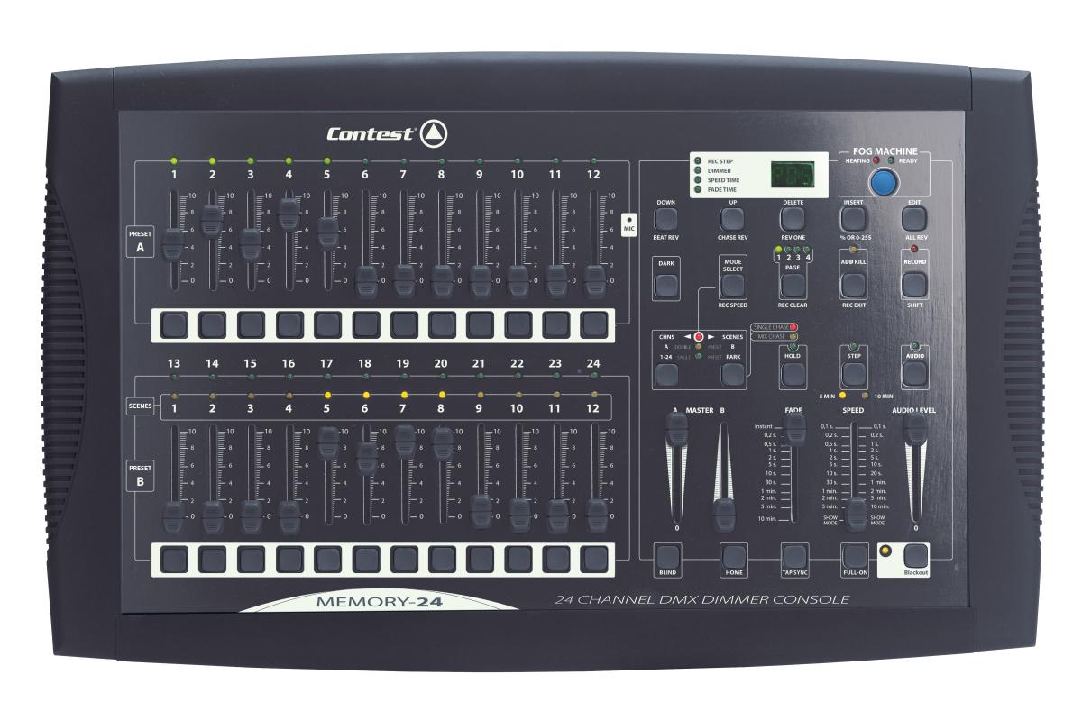 Console dmx 24 canaux pour bloc de puissance