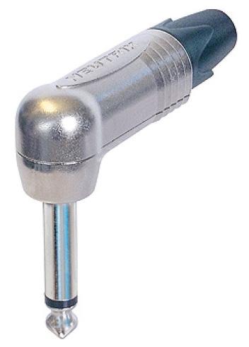 Jack 6.35mm mâle mono coudé neutrik