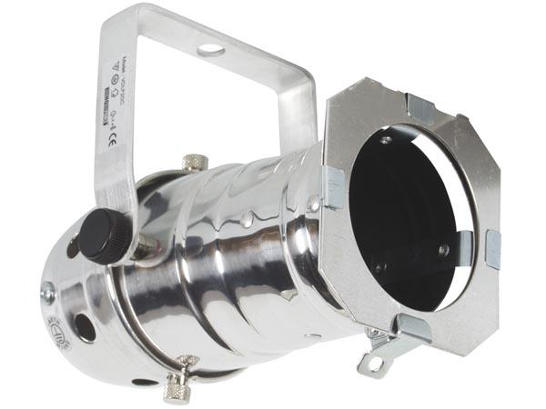 Support pour lampe par30 chrome