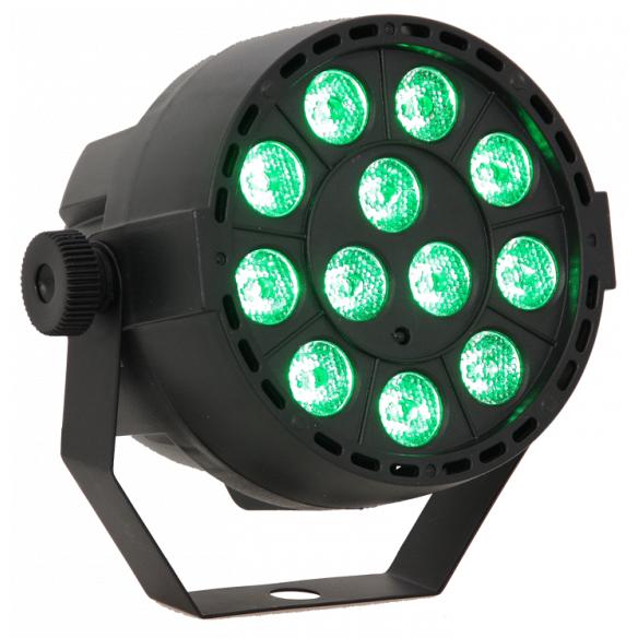 Projecteur par à led 12 x 3w rvb 3-en-1