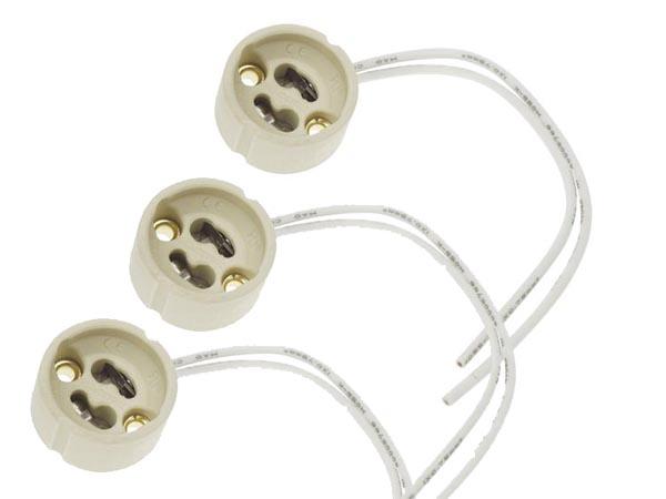 Lot de 3 supports halogène gu10