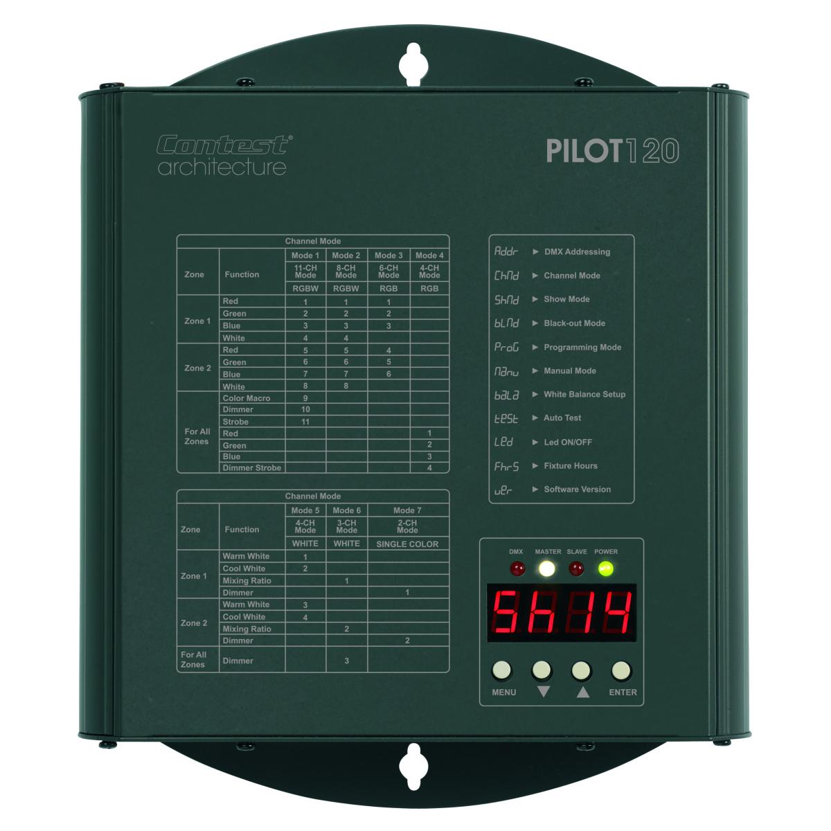 Boitier de controle et d'alimentation pour projecteur a led en rj45