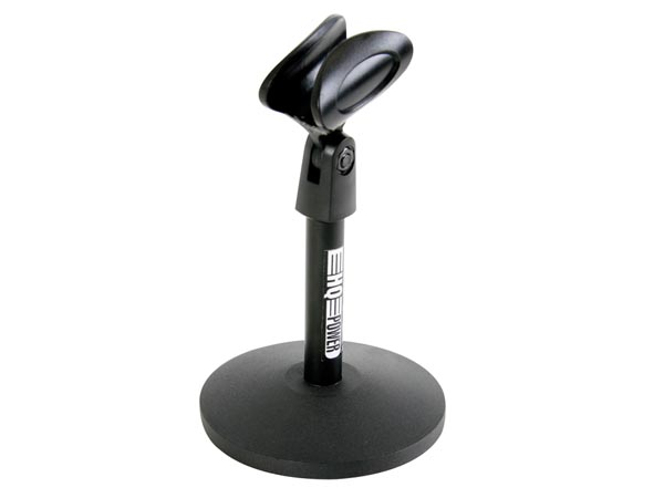 Pied de table pour microphone avec pince