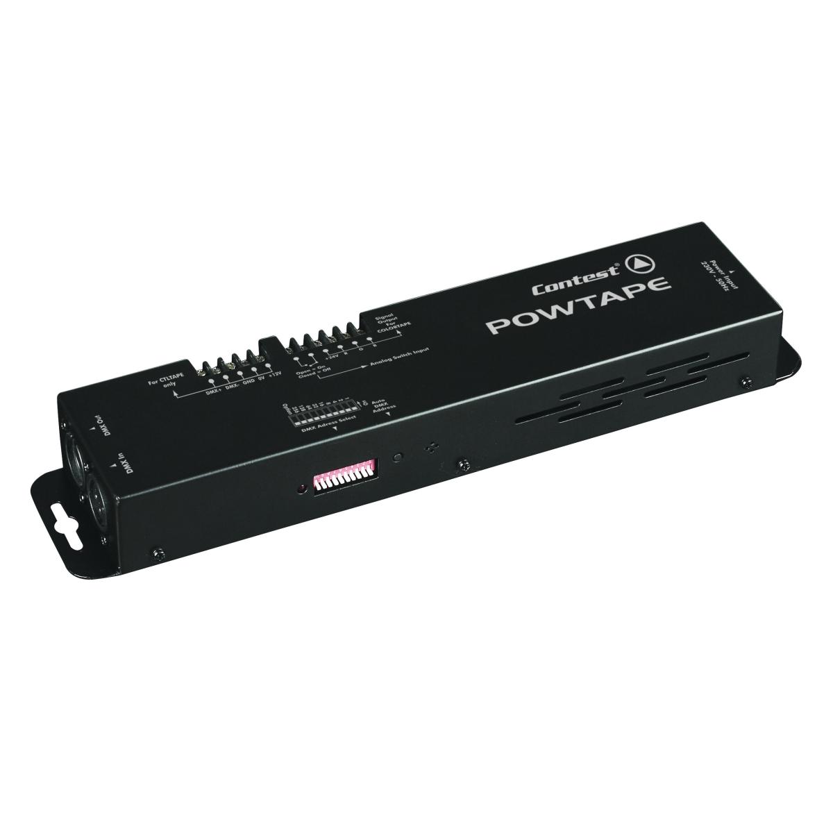 Boitier de controle et d alimentation pour ruban a led, 4 canaux dmx : 50w maxi