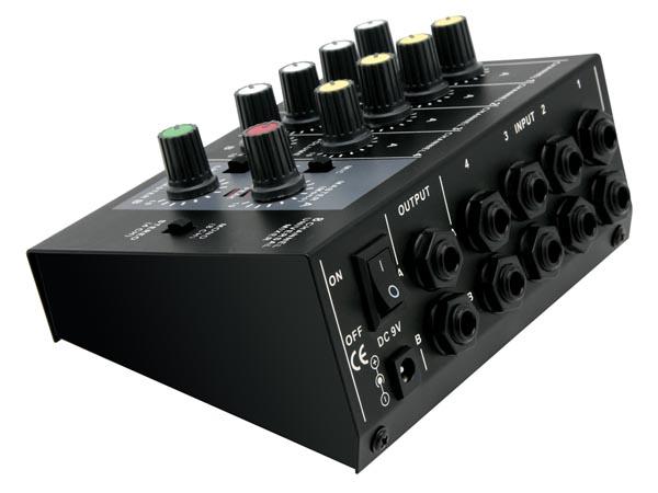 Table de mixage à 4 canaux pour microphone
