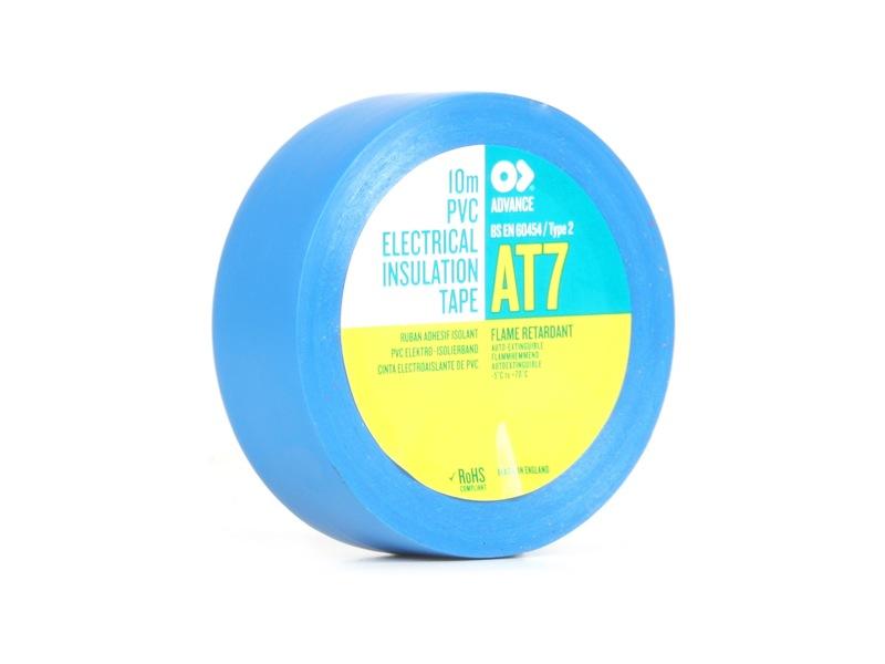 Ruban isolant électrique advance at7 15mm x 10m (bleu)
