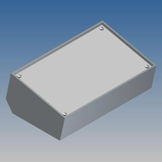 Coffret pupitre - gris fonce 161 x 97 x 61.1mm teko