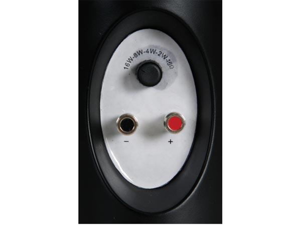 Paire d'enceintes public-adress 2 voies 100w / 16ohms/100v avec etrier de fixation (noires)