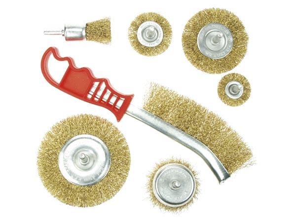 Jeu de 7 brosses métalliques