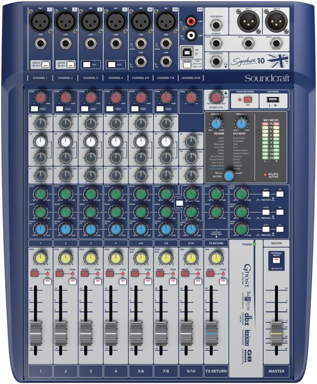 Soundcraft signature 10 table de mixage analogique