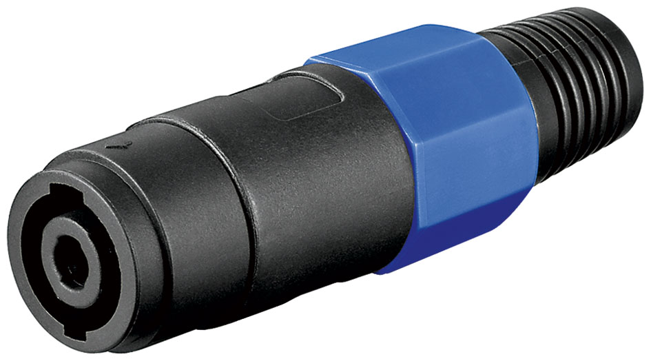 Fiche speakon femelle avec protection anti-torsion