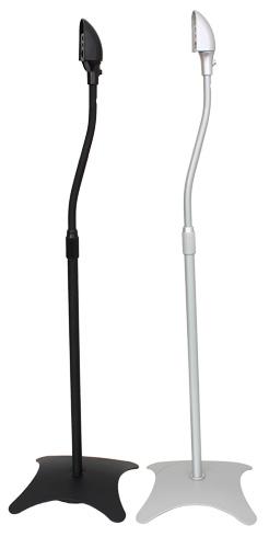 Support d'enceinte type satellite poids max : 4.5kgs argent la paire