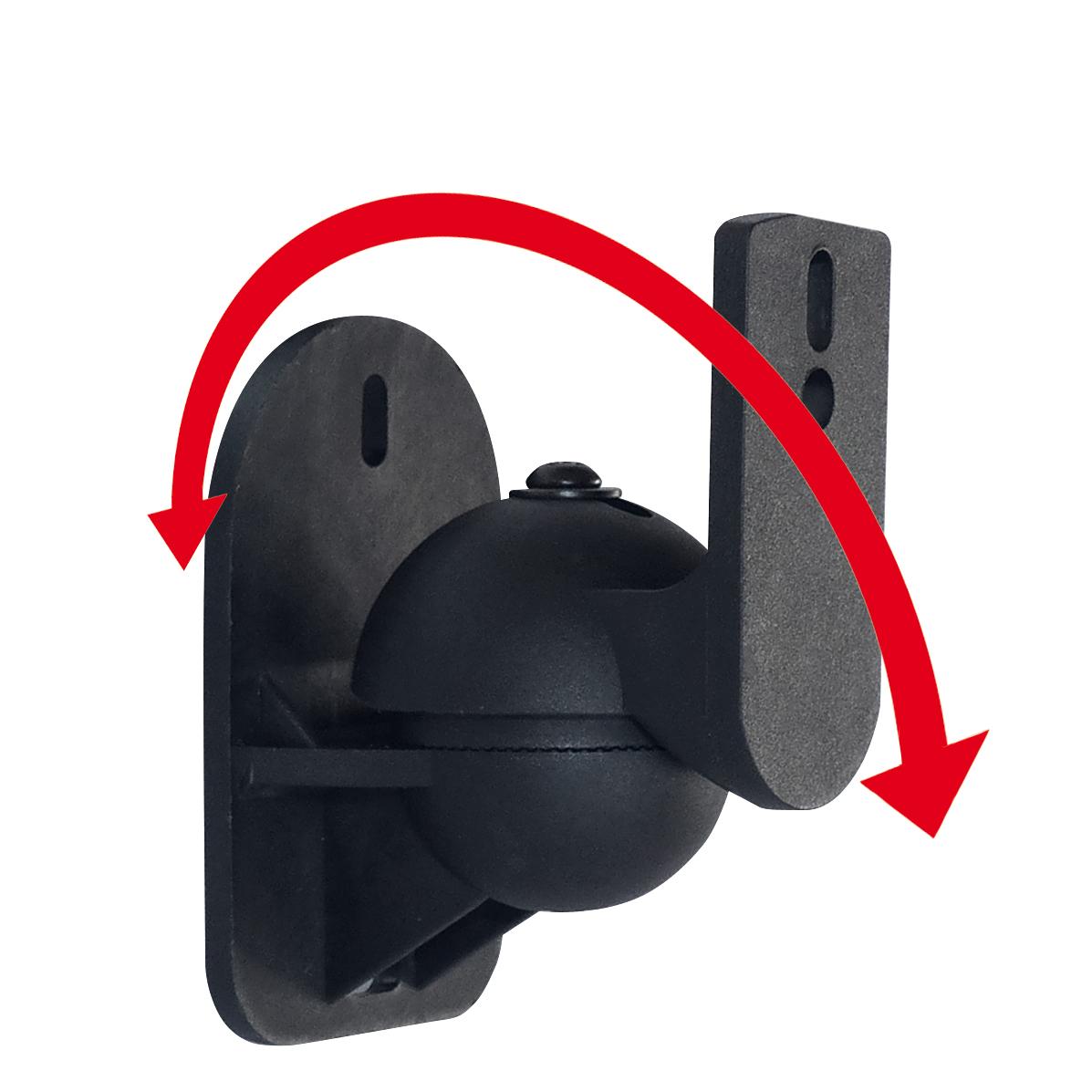 Paire de support mural pour enceinte jusqu'a 5kgs orientable