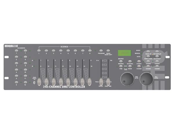 Controleur dmx 240 canaux avec molette jog