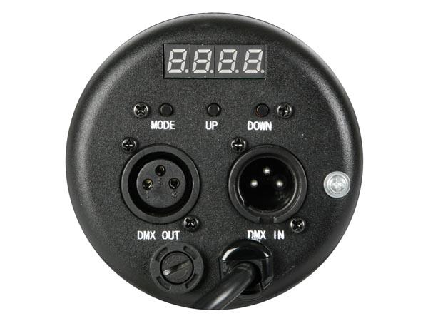 Par36 - noir - 12 led de 1w r+g+b avec coupe-flux