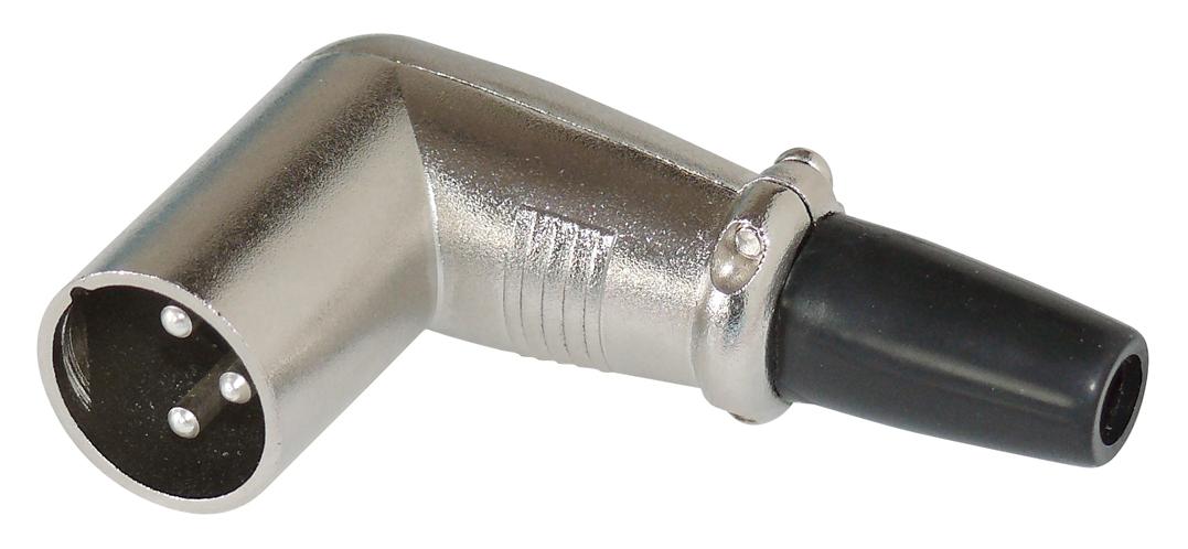 Xlr 3 broches mâle coudé