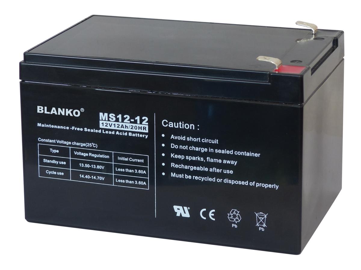 Batterie étanche au plomb standard 12v 12a 151x99x96mm