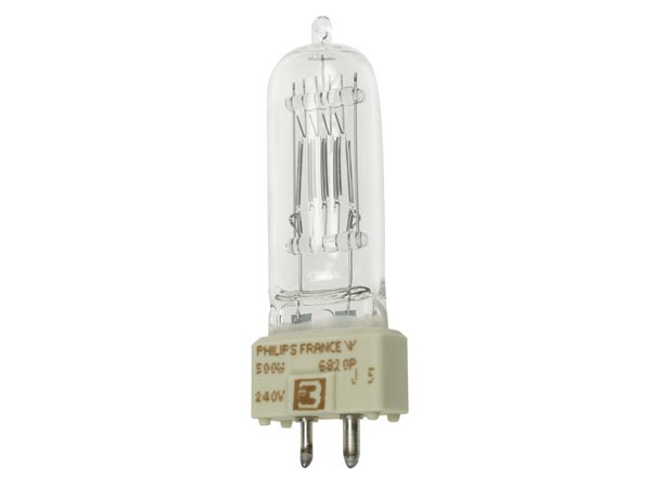 Lampe gy9.5 pin 2 et 3 mm 230v 650w 23 x 65 mm dyr