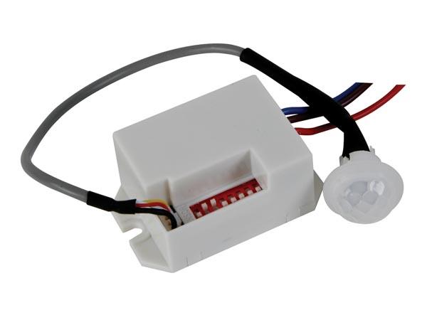Mini détecteur de mouvements pir - à encastrer alim : 230v charge max : 150w