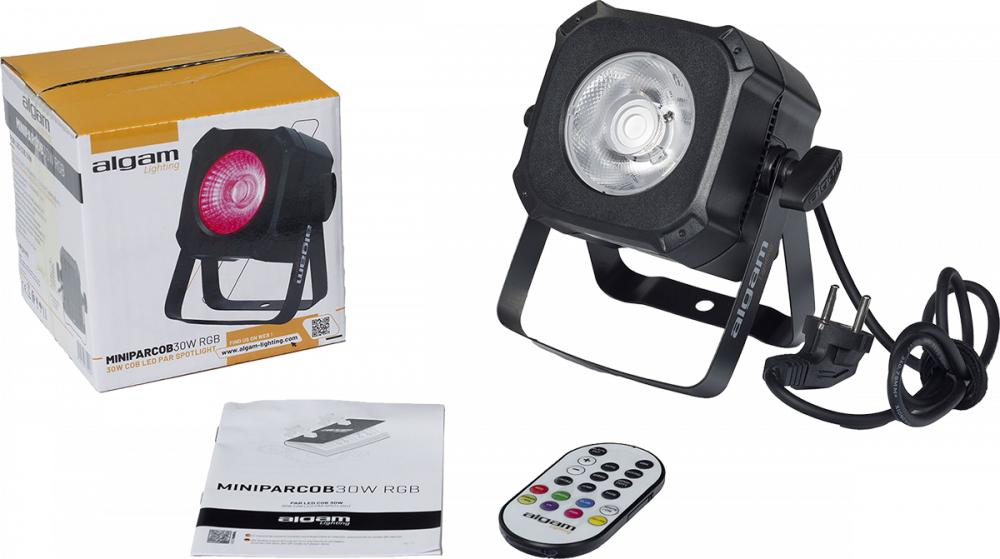 Wash - par led cob 30w rgb compact