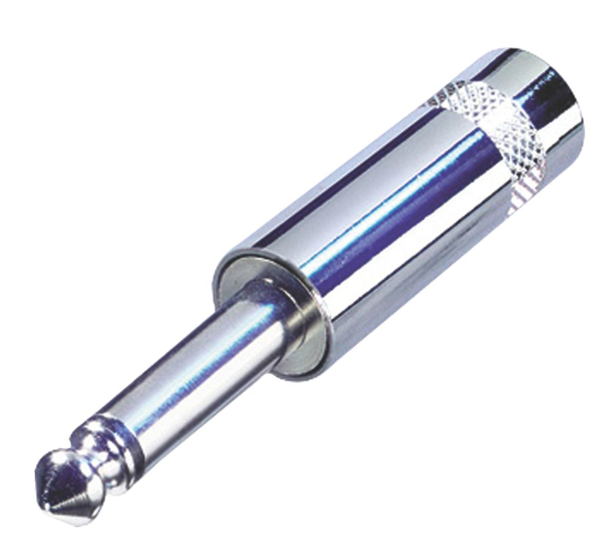 Connecteur jack 6.35mm male mono metal rean